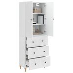 vidaXL Ensemble de Meubles 2 Pièces 66 x 34 5 x 90 cm Bois d'ingénierie