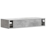 vidaXL Table d'appoint murale 87 5 x 34 5 x 17 cm Bois d'ingénierie