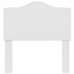 vidaXL Tête de lit avec tête de lit Blanc 90 cm Bois d'ingénierie