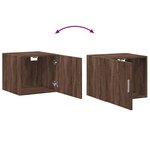 vidaXL Armoire de rangement mince chêne marron 45x42 5x225 cm