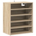 vidaXL Armoire à chaussures Chêne sonoma 60x35x70 cm Bois d’ingénierie