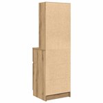 vidaXL Table de chevet chêne artisanal 39x35x125 cm bois d'ingénierie