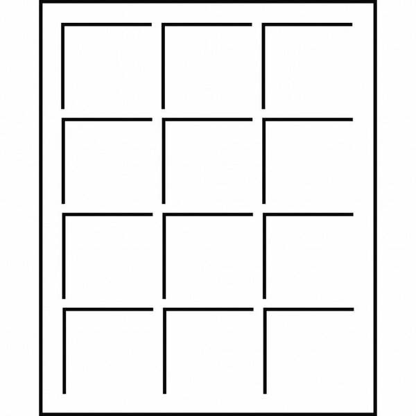 Plateaux numismatiques Leuchtturm format S à 12 cases carrées.