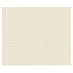 vidaXL Couverture lestée Crème clair 220x260 cm 11 kg Tissu