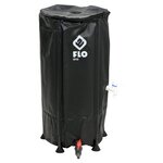 FLO Réservoir d'eau de pluie pliable 100 L noir