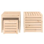 vidaXL Ensemble de boîtes de jardin 4 Pièces bois de pin massif