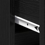 vidaXL Cabinet de chevet Chêne noir 40 x 35 x 69 cm Bois d'ingénierie