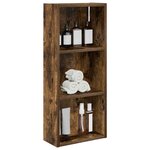 vidaXL Armoire murale de salle de bain Chêne Fumé 30 x 14 x 70 cm