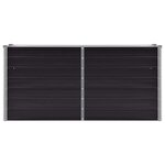 vidaXL Lit surélevé de jardin Anthracite 160x40x77 cm Acier galvanisé