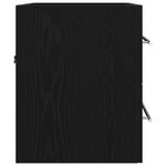 vidaXL Meuble sous lavabo de salle de bain chêne noir 60x38 5x48 cm