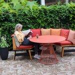 Capi Vase élégant Groove 46x58 cm Noir