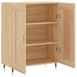 vidaXL Buffet chêne sonoma 69 5x34x90 cm bois d'ingénierie
