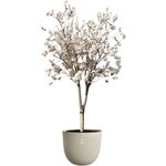 Pot de fleurs Sereh Rond 47 - Beige Ø 47 x hauteur 40 cm 100 recyclé
