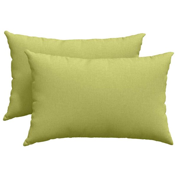 vidaXL Coussins de canapé 2 Pièces Vert clair 60 x 40 cm tissu