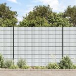 vidaXL Brises-vues de jardin 10 Pièces gris clair 252 5x19 cm PVC