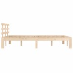 vidaXL Cadre de lit sans matelas bois massif 120x200 cm