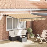 vidaXL Tissu de auvent Multicolore 300 x 250 cm Polyester