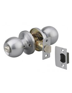 THIRARD - Serrure horizontale tubulaire en applique à condamnation pour porte d'entrée axe réglable chromé 3 clés - THIRARD