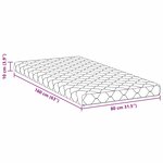 vidaXL Matelas Blanc 160 x 80 cm Mousse