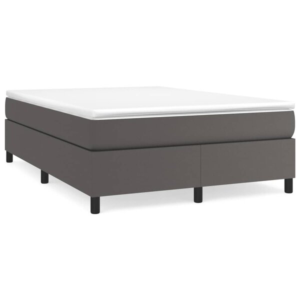 vidaXL Cadre de lit sans matelas gris 140x200 cm similicuir