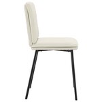 vidaXL Chaises à manger lot de 4 Crème Velours