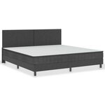 vidaXL Tête de lit Gris foncé Tissu 200x200 cm