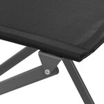 vidaXL Ensemble à manger de jardin 3 Pièces noir acier