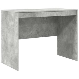 vidaXL Bureau Gris béton 100 x 50 x 76 cm Bois d'ingénierie