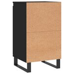 vidaXL Buffets 2 Pièces noir 40x35x70 cm bois d’ingénierie