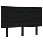 vidaXL Tête de lit Noir 124x6x82 5 cm Bois massif de pin