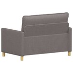 vidaXL Canapé Taupe 126 x 81 x 87 5 cm Tissu