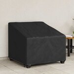 vidaXL Housse de chaise de jardin Noir 90 x 90 x 50 / 75 cm Tissu 210D