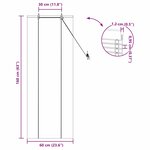 vidaXL Store enrouleur Autre Marron Clair 60 x 160 cm Bambou