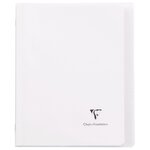 Cahier KOVERBOOK piqûre 96 pages seyès 90 g  couverture pp avec protège-cahier rabat incolore  17 x 22 cm  CLAIREFONTAINE