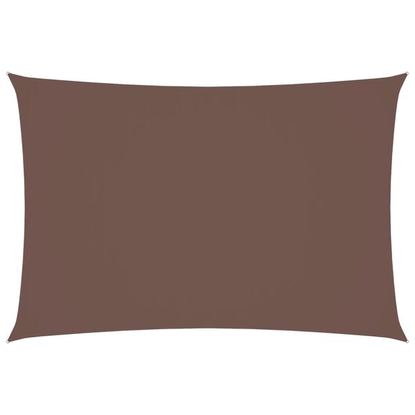 vidaXL Voile de parasol tissu oxford rectangulaire 2 5x4 5 m marron