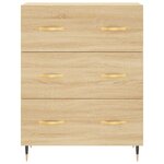 vidaXL Buffet chêne sonoma 69 5x34x90 cm bois d'ingénierie