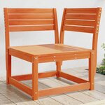 vidaXL Canapé d'angle de jardin cire marron 73x73x78cm bois pin massif