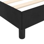 vidaXL Cadre de lit avec tête de lit Noir 140x190 cm Velours