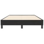 vidaXL Sommier à lattes de lit sans matelas noir 120x210 cm velours