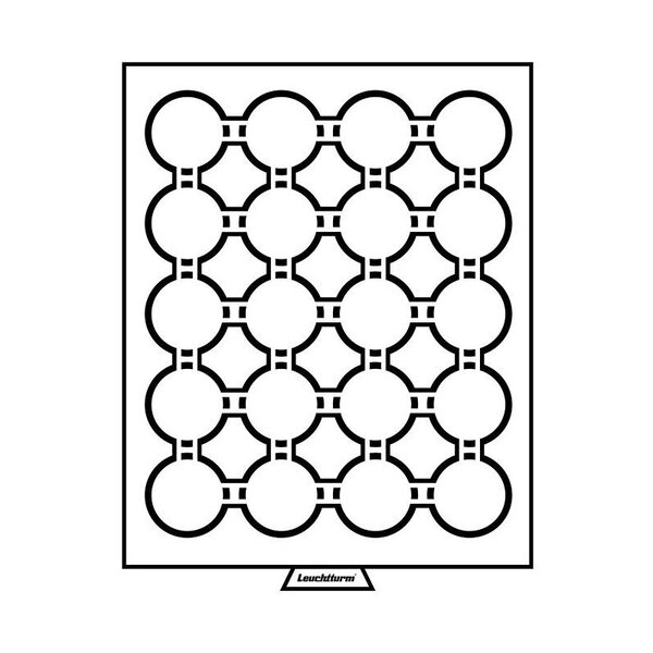 Médaillier 20 compartiments pour GRIPS 41  teinte fumée.