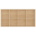vidaXL Bibliothèque/Buffet Chêne sonoma 66x30x130 cm Bois d’ingénierie