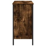vidaXL Armoire lavabo de salle de bain chêne fumé 80x30x60 cm