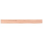 vidaXL Étagère murale marron clair 100x10x4cm bois chêne massif traité
