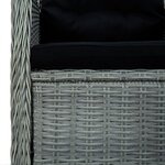 vidaXL Ensemble à manger d'extérieur et coussins 7 Pièces résine tressée