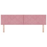 vidaXL Tête de lit avec tête de lit Rose 180 cm Velours