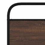 vidaXL Cadre de lit sans matelas 90x200cm chêne marron bois ingénierie