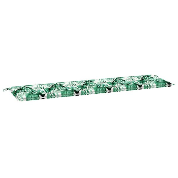 vidaXL Coussin de banc de jardin Vert 180 x 50 x 4 cm Tissu Oxford