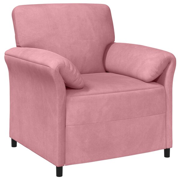 vidaXL Canapé 1 place Rose 88 x 83 x 95 cm Velours