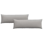 vidaXL Coussins de canapé 2 Pièces Gris nuage 120 x 40 cm tissu