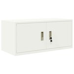 vidaXL Armoire de rangement Blanc 90 x 40 x 40 cm Acier